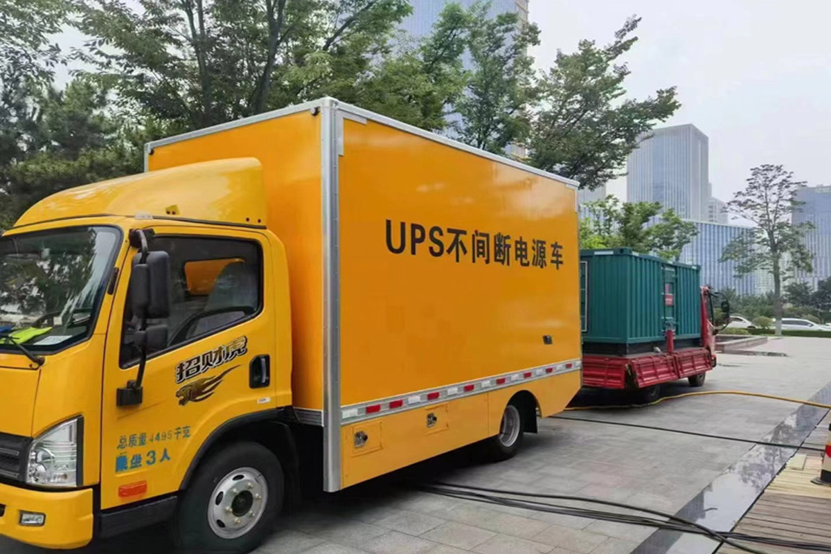 永修发电机租赁施工现场