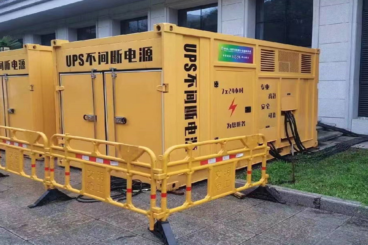 永修发电机租赁施工现场